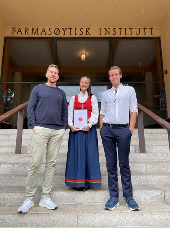 Our master student Sissel graduated June 2022.&amp;#160;
From left: Anders, Sissel and Marcus.