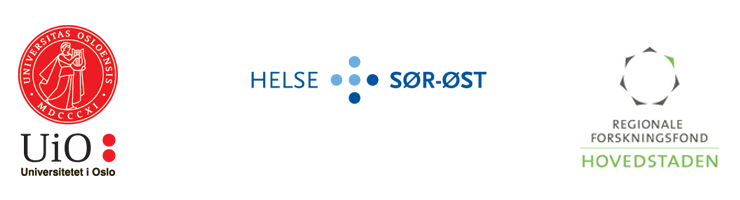 Logo for UiO, Helse Sør-Øst og Regionale forskningsfond