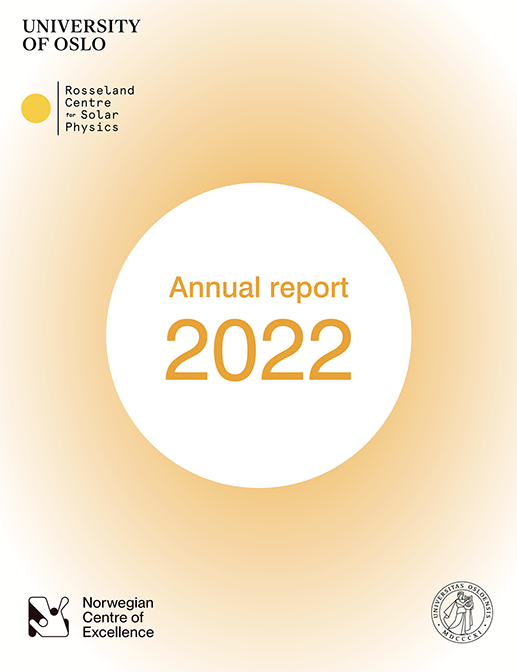 Orange front page on the Annual Report