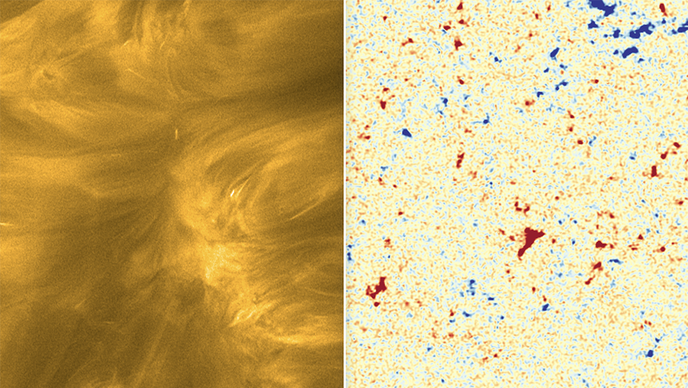 Close-up images of the sun
