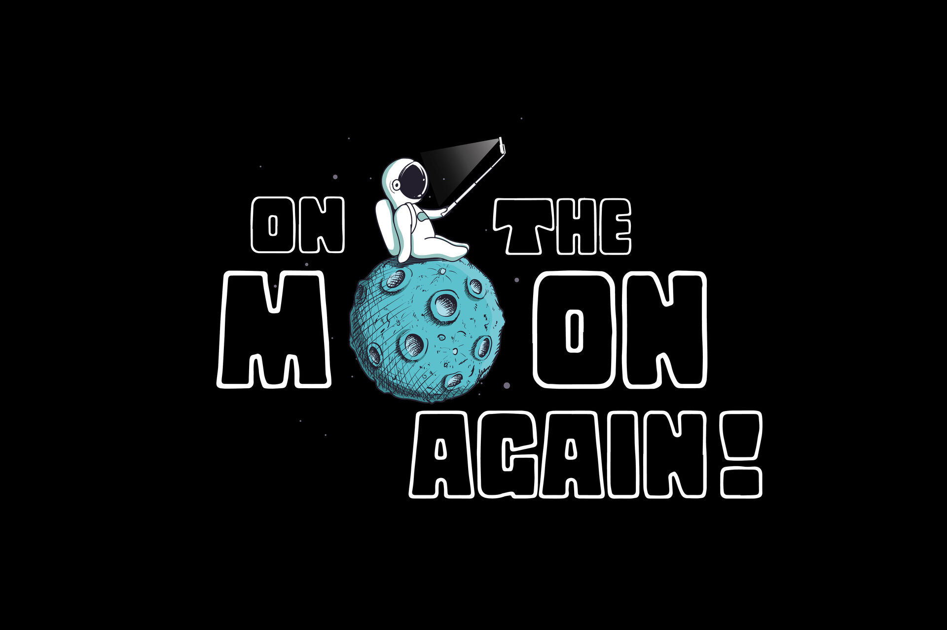 Logo "On the Moon Again!" event