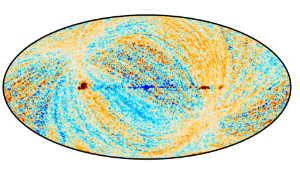colourful map of the CMB