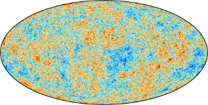 Image of the Cosmic Microwave background signal.
