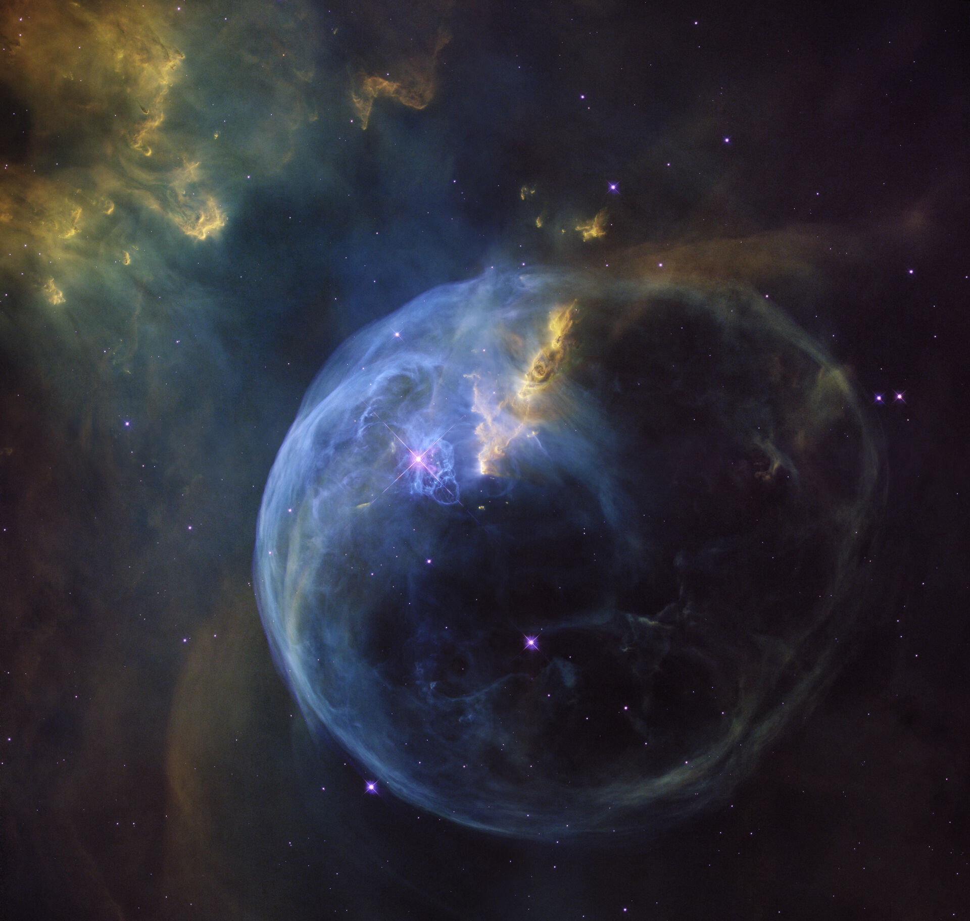 effect of stellar winds on the surrounding gas and dust
