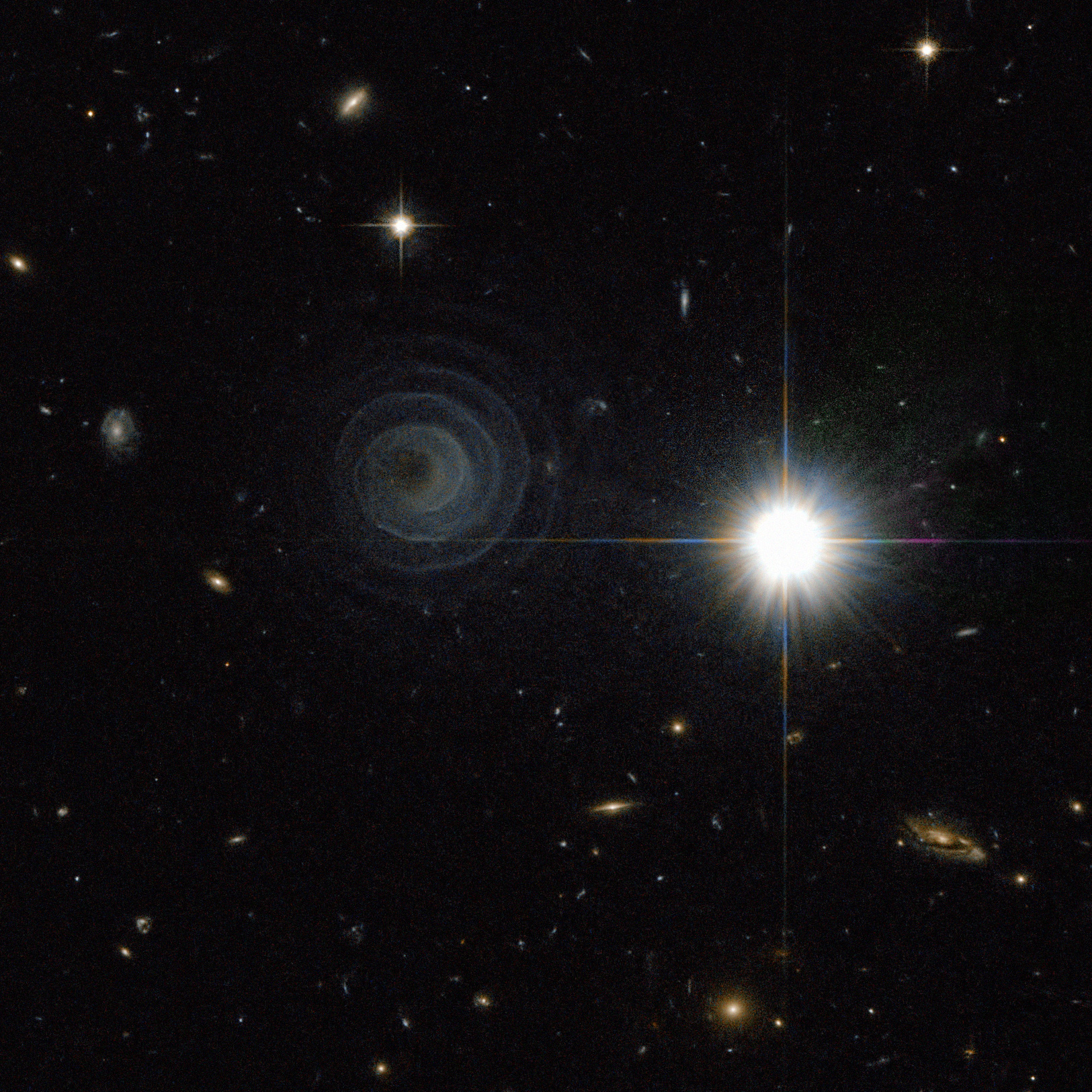 spiral shape in the deep universe.