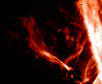 flames structures, solar atmosphere