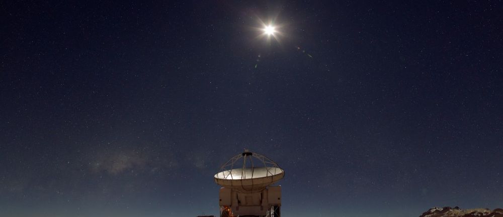 night sky, antenna, astronomical telescope