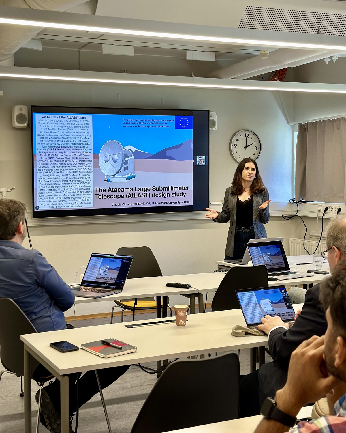 "The choice of focusing to sub-mm/radio wavelengths is an obvious one for our department: the scientific interest in using observations in this wavelength range is something different groups at ITA have in common." - Claudia Cicone.