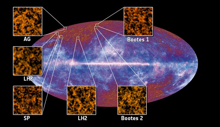 Bilde av den kosmiske mikrobølge bakgrunnsstrålingen