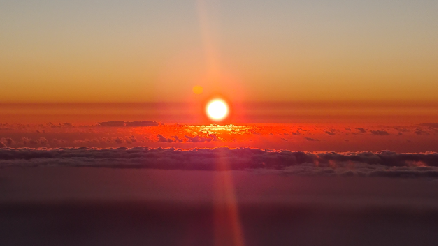 Sunset on the island of La Palma, Spain. Credit: Sascha Ornig.