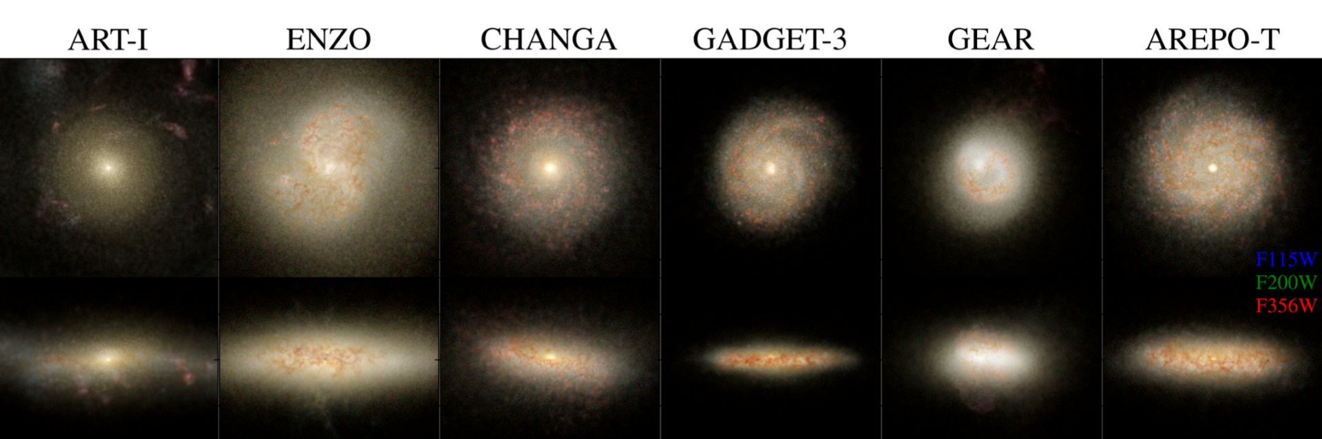 photo collage of galaxies