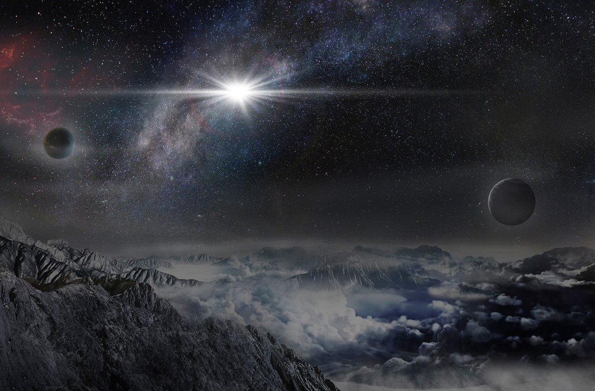 "Artist conception" av en superluminøs supernova. Credits: Beijing Planetarium / Jin Ma