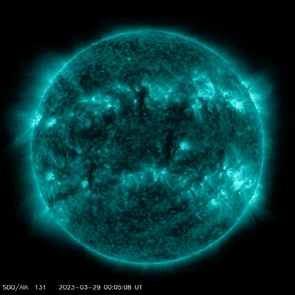 animation of the sun rotating