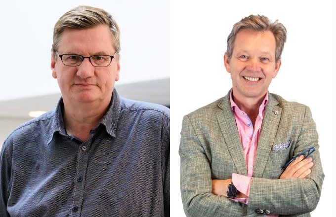portrait photos of two men
