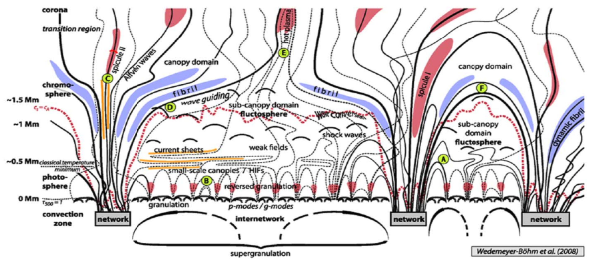 The image shows the Solar atmosphere permeated by the magnetic fields.