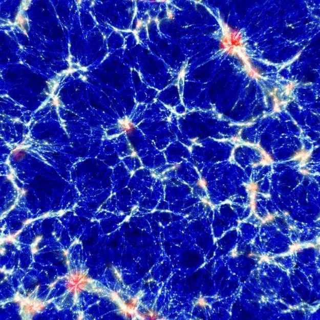 simulasjonen av dannelse av den kosmiske strukturen