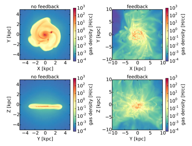 graphs showing a simulation of a dwarf star at different stages