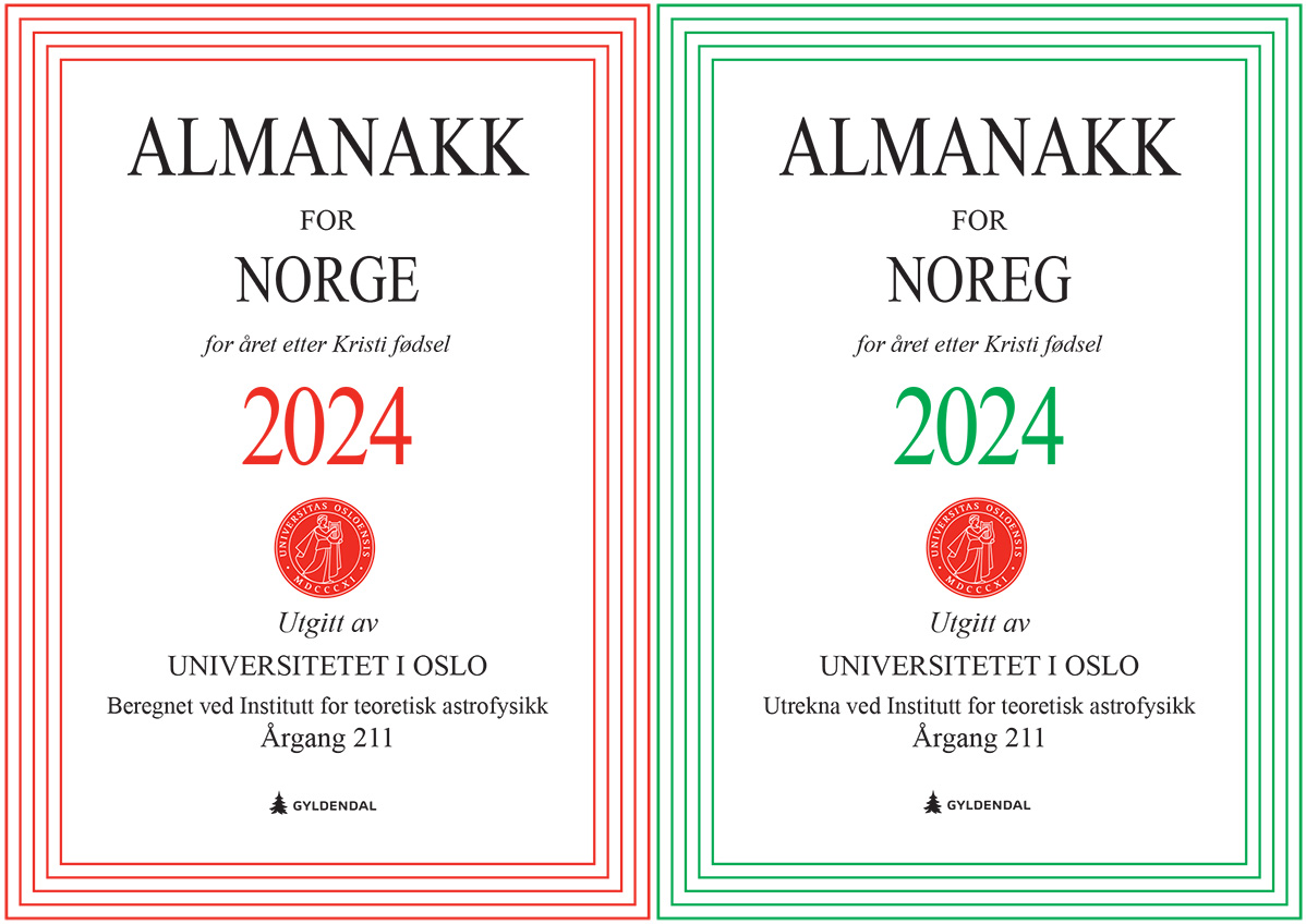 bildet viser forside til boks Almanakk for Norge 2022