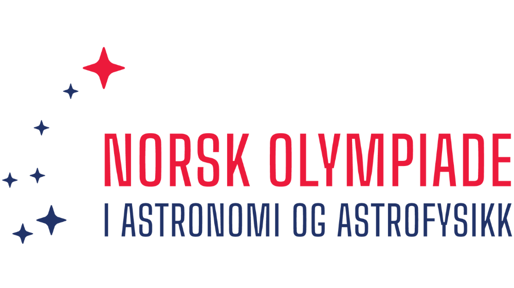 logo of national olympiad in astronomy and astrophysics, red and blue text