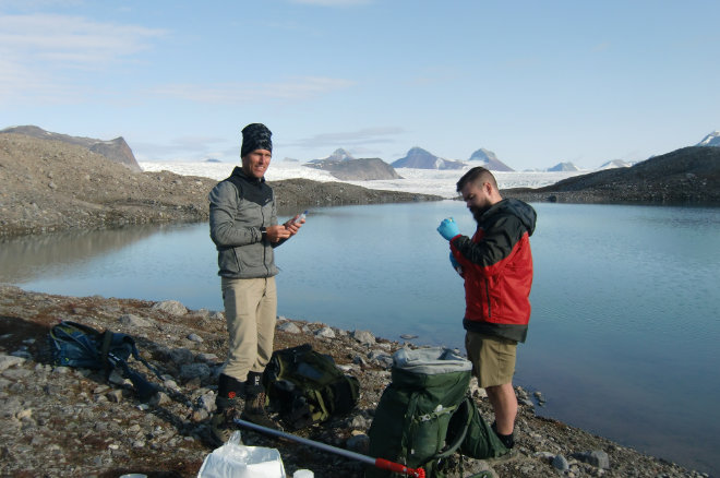 Sampling in Svalbard