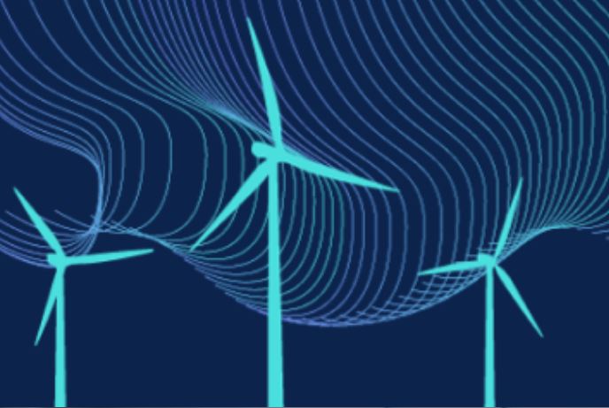 Illustration of wind energy