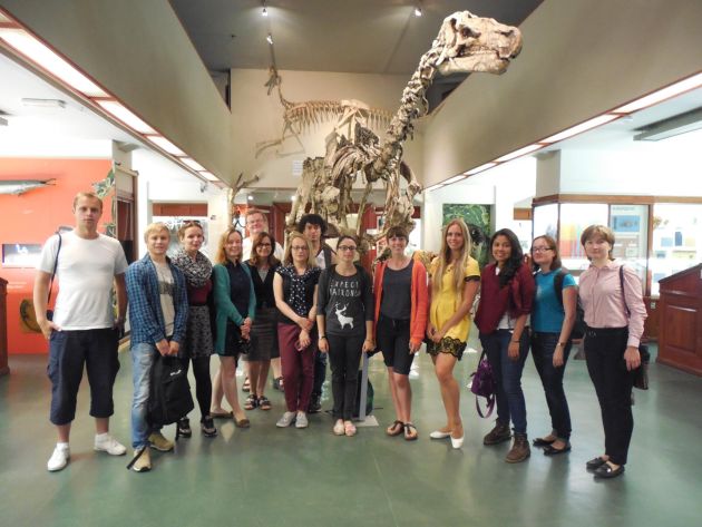 or six weeks over summer, the University of Oslo hosts the annual International Summer School. In its 69th year, the summer session of 2015 saw 598 students from 89 countries participating in over twenty different courses. The 2015 Summer school group at the Natural History Museum with course leader Dr Carmen Gaina and Prof Hans Arne Nakrem. Photo: Aliaksei Patonia.