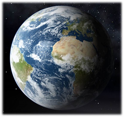 Satellite picture of Earth
