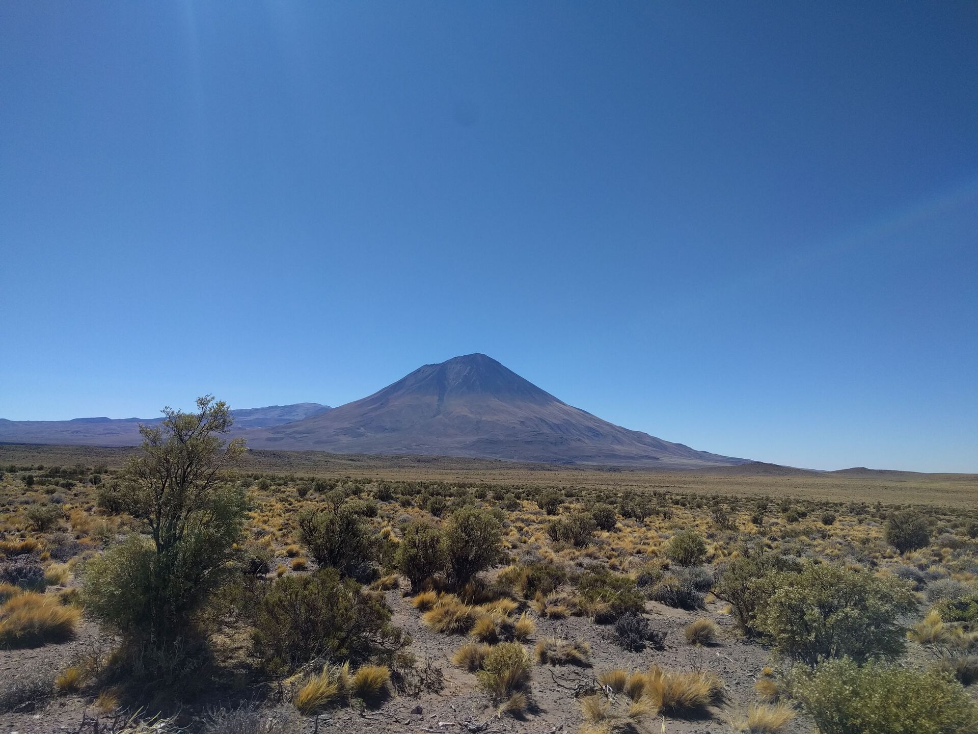 Payún Liso, a beautiful Stratovolcano whos peak is nearly 4 kilometers high.
