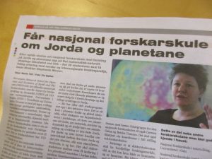 Intervju med Stephanie Werner. Faksimile, Uniforum 11, nov 2015. Foto: CEED