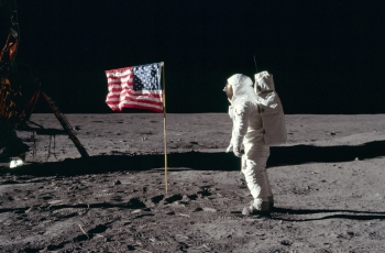 20. juli 1969 sto Buzz Aldrin på Månen. Foto: Neil Armstrong/NASA