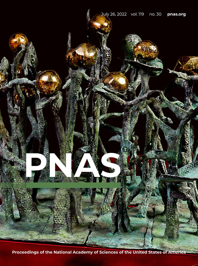 Cover of the PNAS special feature, showing a sculpture resembeling a plant.