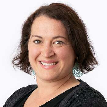 Woman smiling