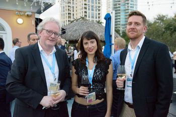 Trond Vidar, Cristina Lopez-Vicario (University of Barcelona) and Anders at the Gala diner during the conference Bioactive Lipids in Cancer, Inflammation and Related Diseases (St. Petersburg, Florida, October 2019).