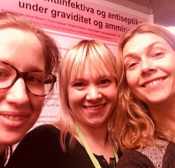 Karin Svensberg, Anne Røv-Johnsen and Hedvig Nordeng at Farmasidagene.