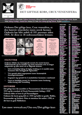 Poster: Det gifitge kors.&amp;#160; Elin R. Andersen, Arton Baftiu, Cathrine Christiansen, Håvard S. Ebbestad, Aslaug Gombås, Hege Helm, Ingvil Holth, Øyvind Holte, Hedvig Nordeng*, Annette Race, Rebwar S.N. Saleh, Mari Solberg og Hege Willoch