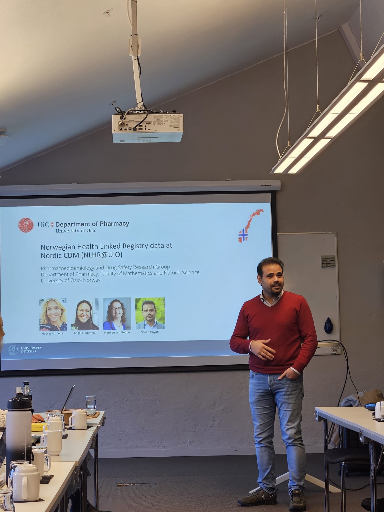 Participant giving presentation