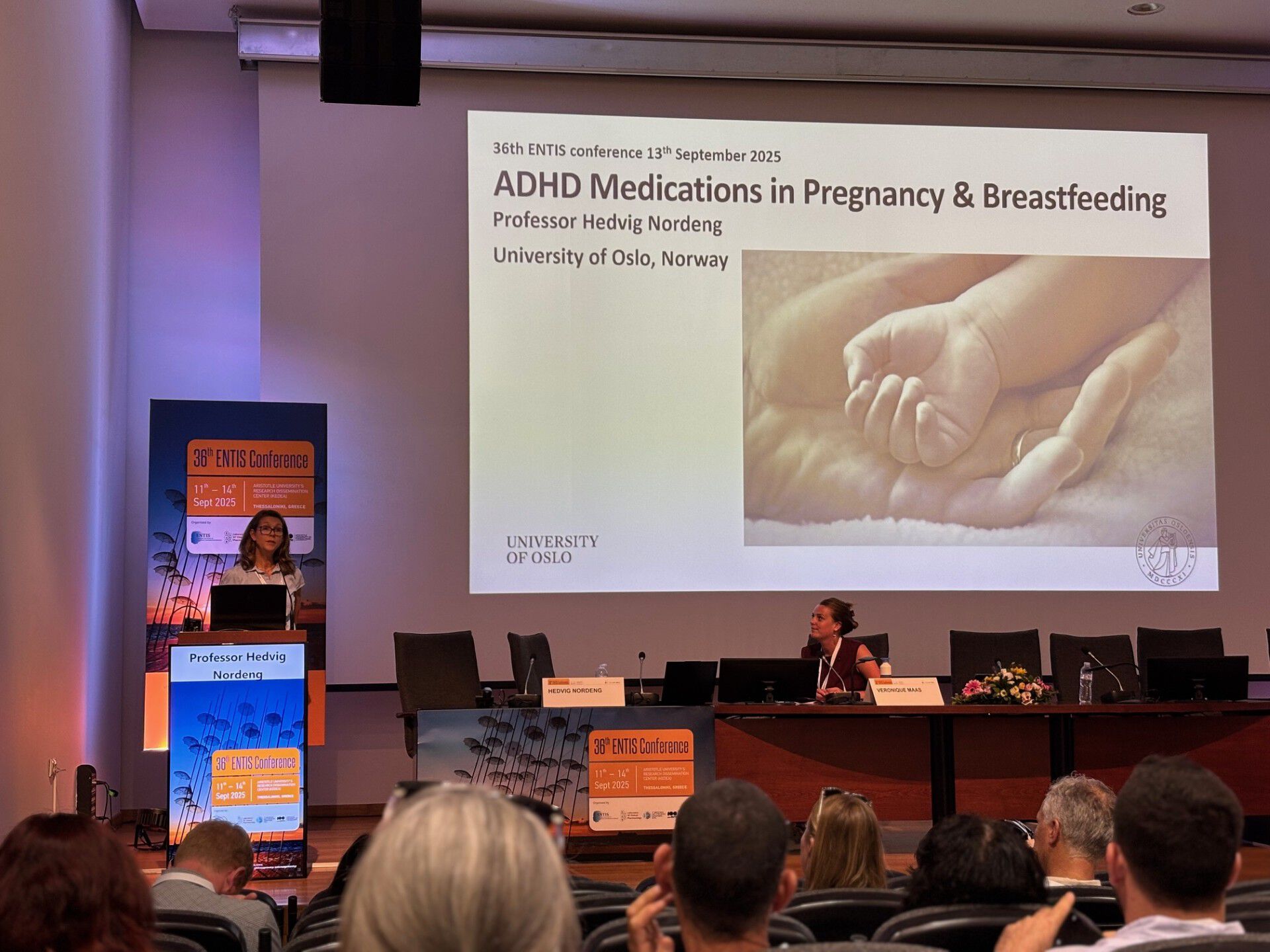 Hedvig giving presentation
