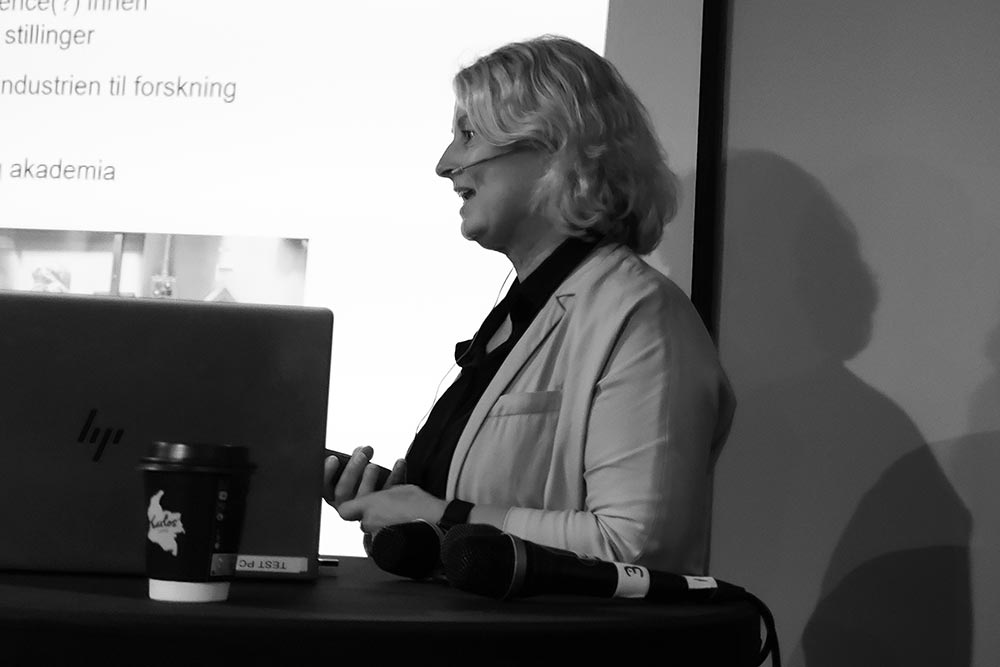 Kathrin Bjerknes held foredrag under Arendalsuka