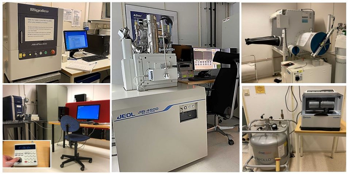 Many different instruments located at the lab