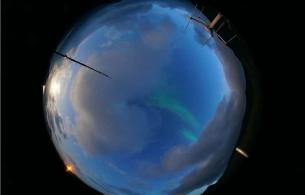 Aurora over Hornsund taken by our new All-Sky-Camera
