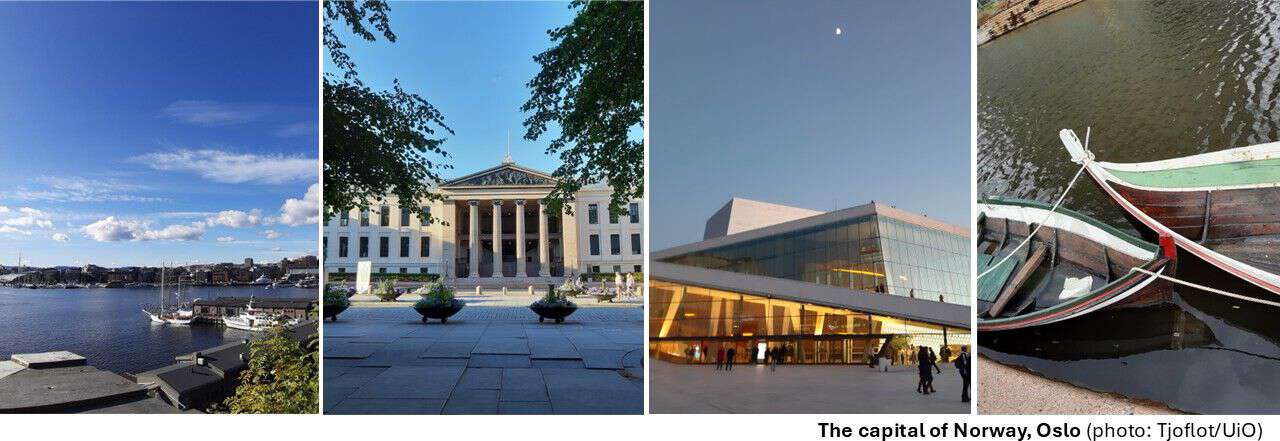 Collage pictures. The capital of Norway, Oslo. Photos: Gunn Kristin Tjoflot/UiO)