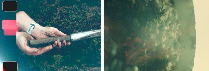 Photos: 16 mm film stills from the video work "A feeling of longing that freezes and thaws".