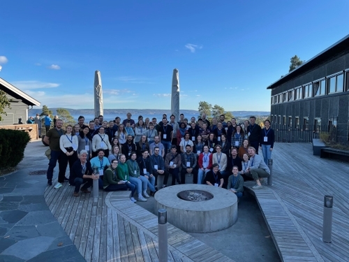 The GeoLearning Forum event and group photo 2021/Leangkollen, Oslo. Photo: Private