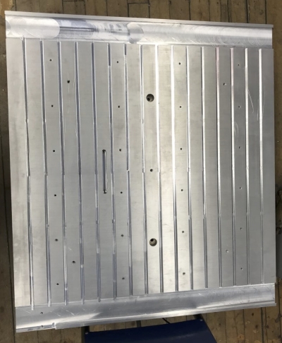 The aluminium plate instrumentation in the Cold Climate Container Laboratory and work shop. Photo: CCC-lab Team