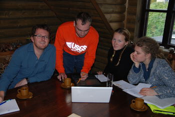 Table ,Sharing ,Computer ,Wood ,Social group.