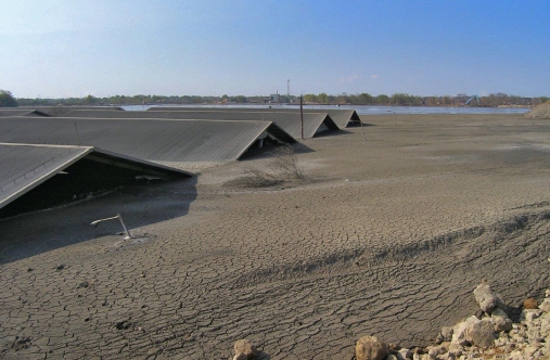 The Lusi mud eruption in 2006 forced nearly 60,000 people to flew from their homes, and buried some villages 40 meters (130 feet) deep in the mud. The relentless sea of mud from Lusi still continues, and researchers cannot predict the end of the eruption. Photo: Adriano Mazzini/The Lusi-Lab.