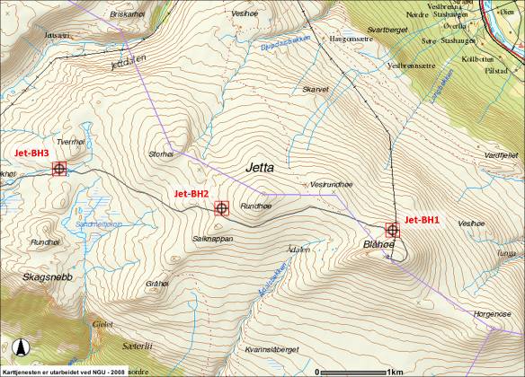 Map of the Jetta site