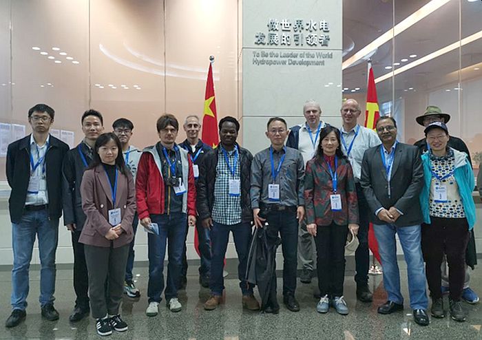 Partners and participants visiting the center for Three Gorges Dam, China. 