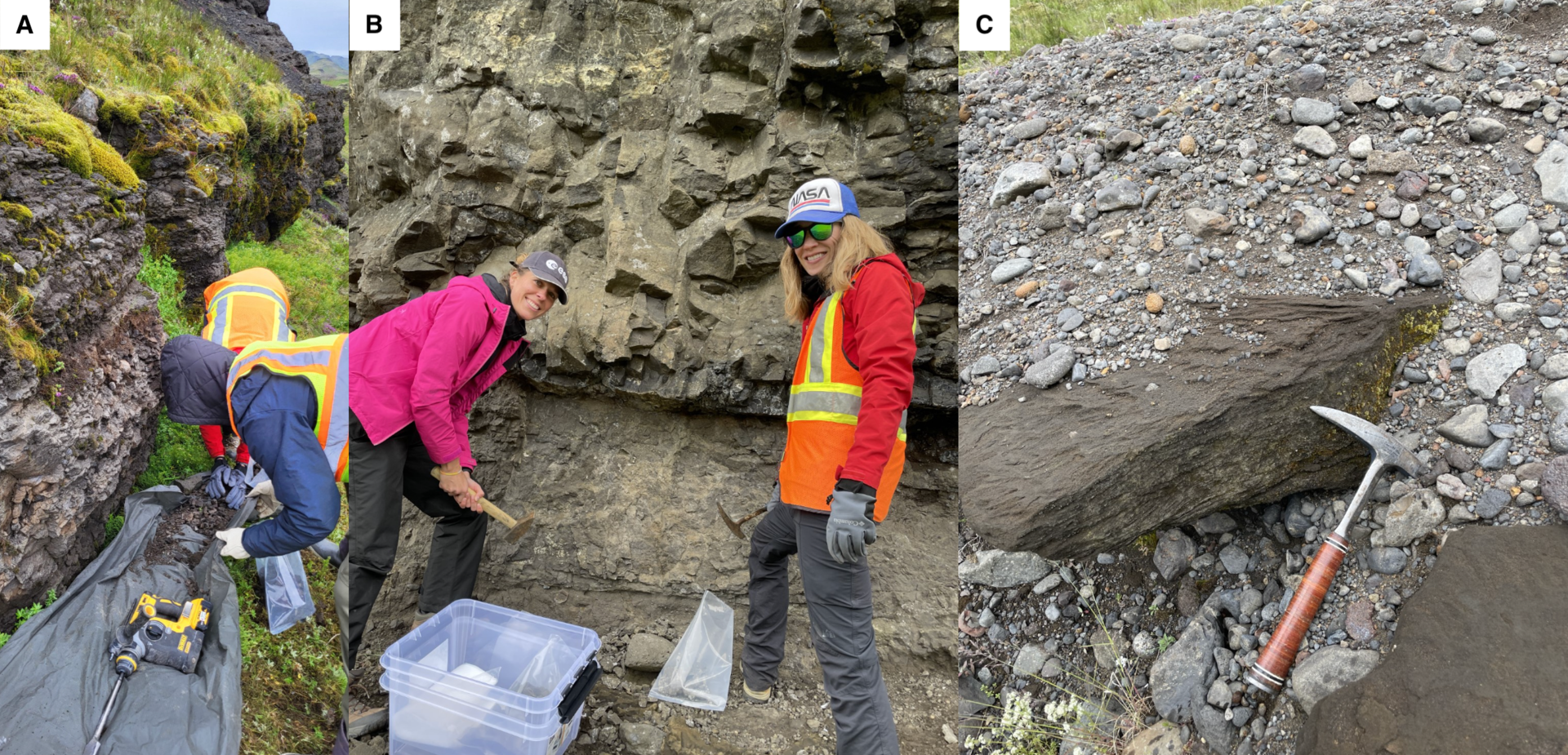 Field images of the Hreppar formation samples