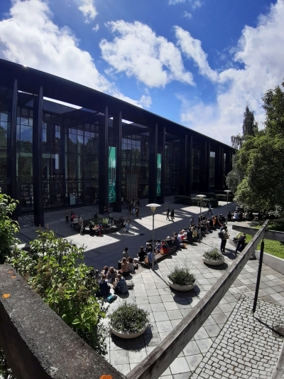 Photo: University of Oslo, The University of Oslo Library at Campus Blindern. Photo: GK Tjoflot